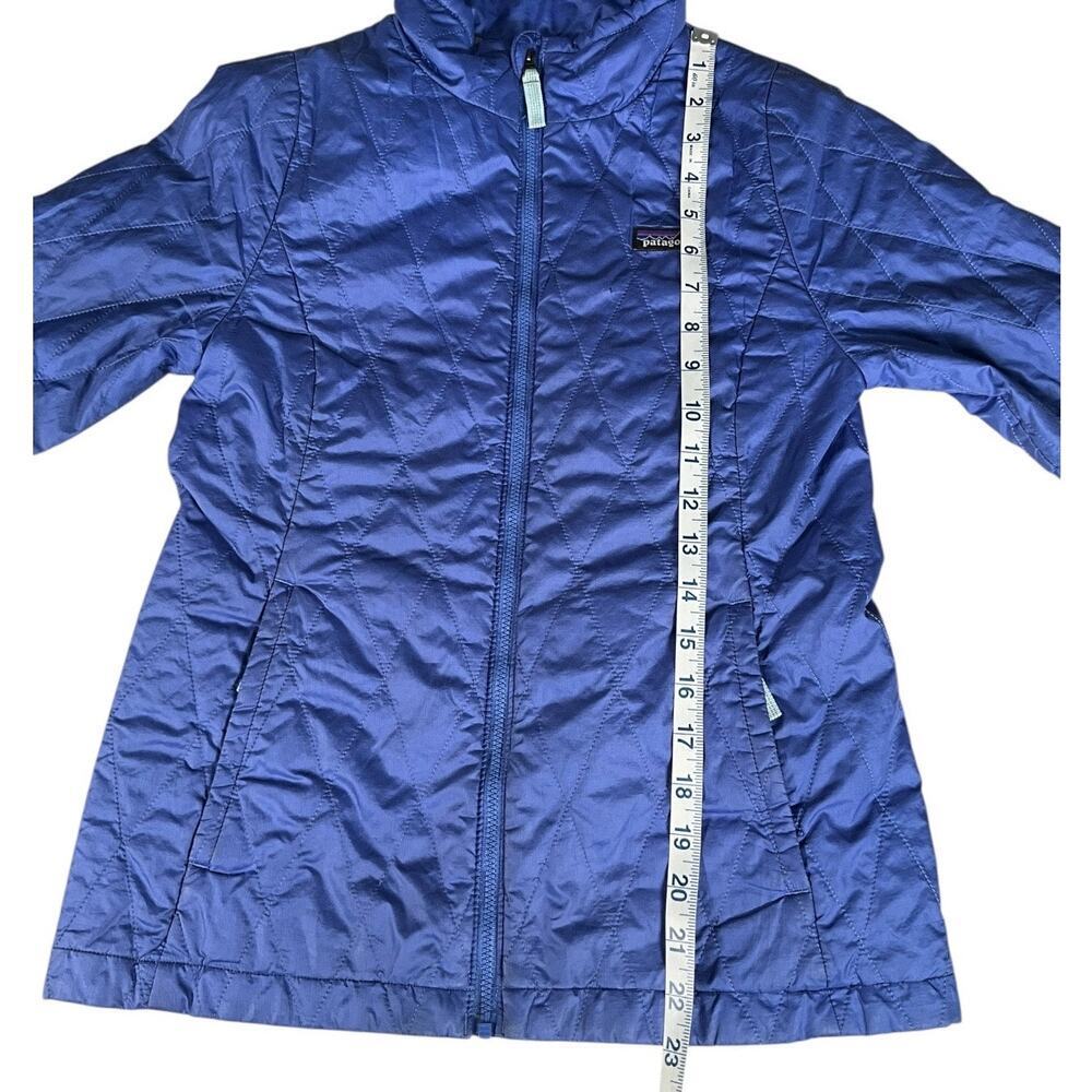 Patagonia Girls Kids Large 12 Quilted Jacket Blue Purple Lightweight Puffer Y2K - Picture 11 of 14